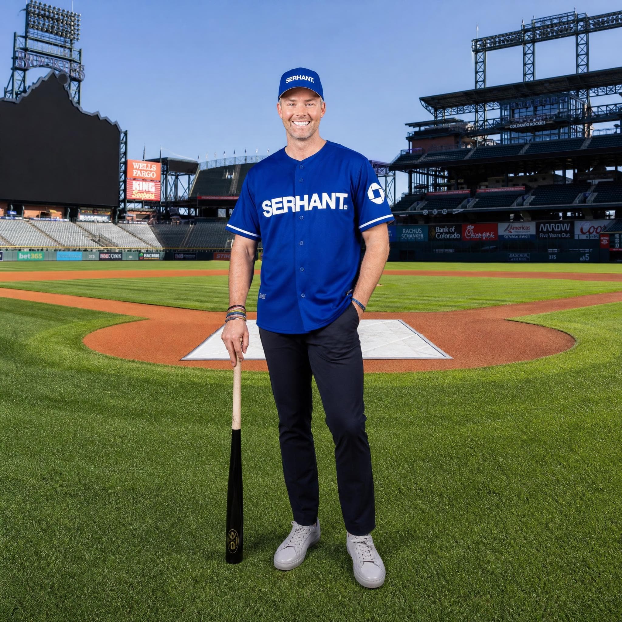 Official Sell It 2026 Baseball Jersey — SERHANT. Blue